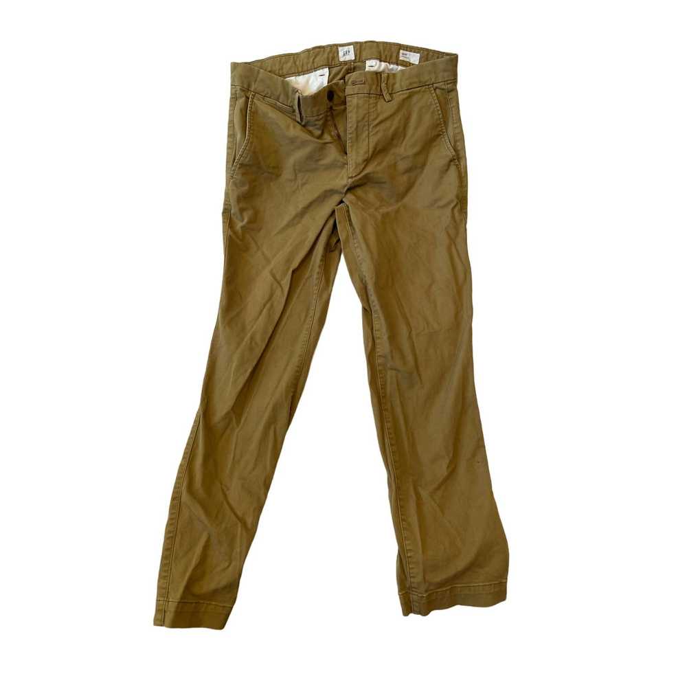 Gap Gap Tan Flat Front Athletic Chinos/Khakis Men… - image 1