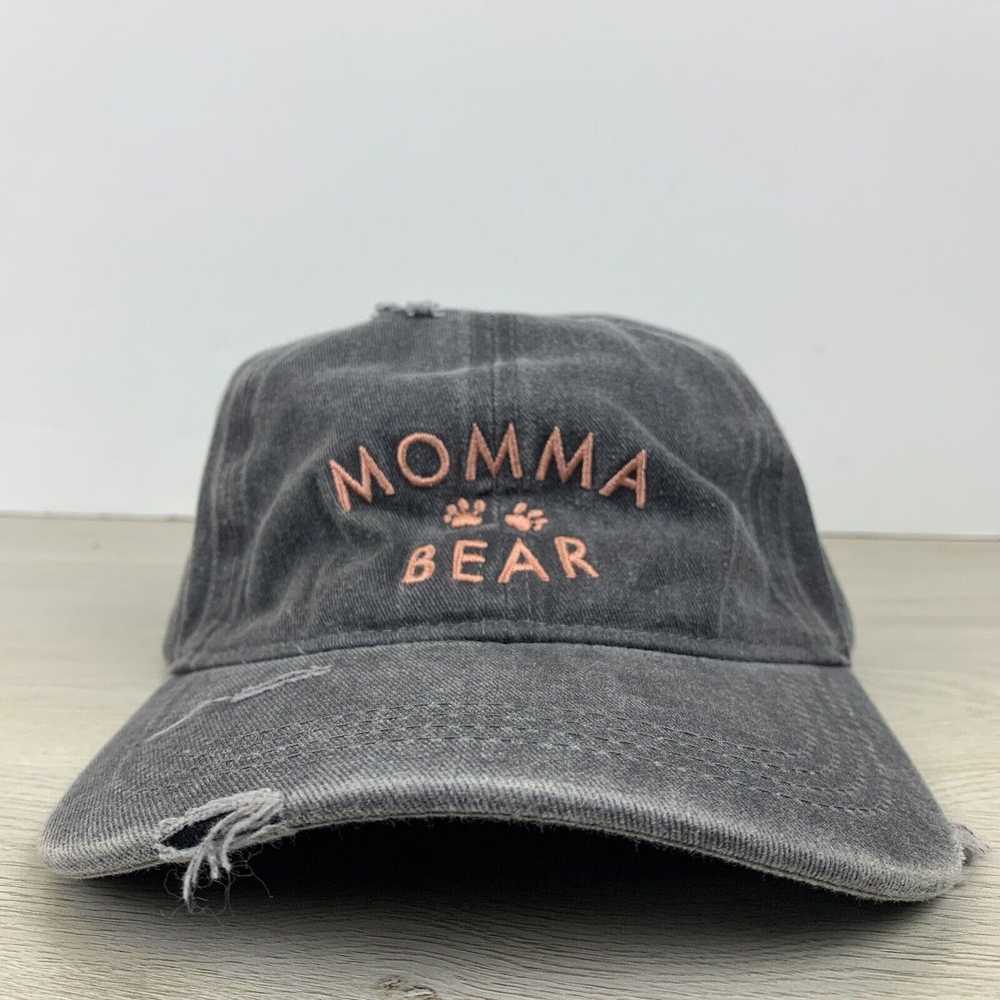 Other Momma Bear Gray Hat Adjustable Adult Gray O… - image 1