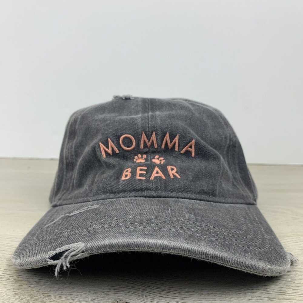 Other Momma Bear Gray Hat Adjustable Adult Gray O… - image 2