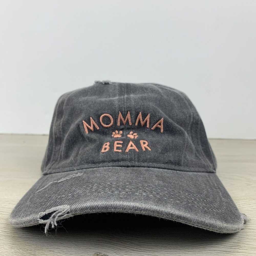 Other Momma Bear Gray Hat Adjustable Adult Gray O… - image 3