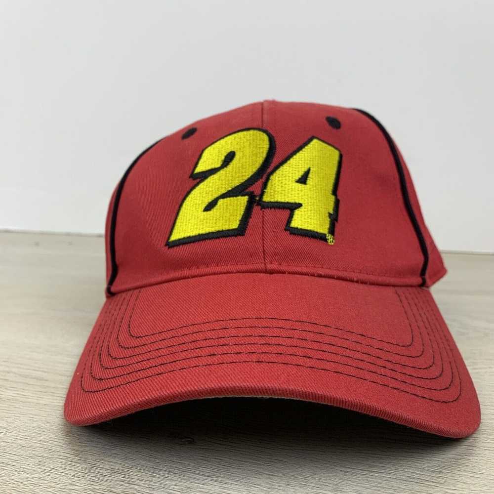 Other Jeff Gordon 24 Red Hat Adjustable Adult Red… - image 3