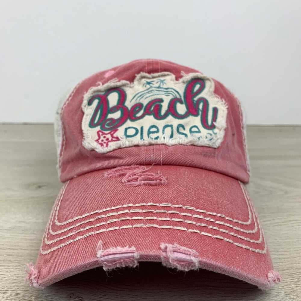 Other Beach Please Red Hat Adjustable Adult Red O… - image 1