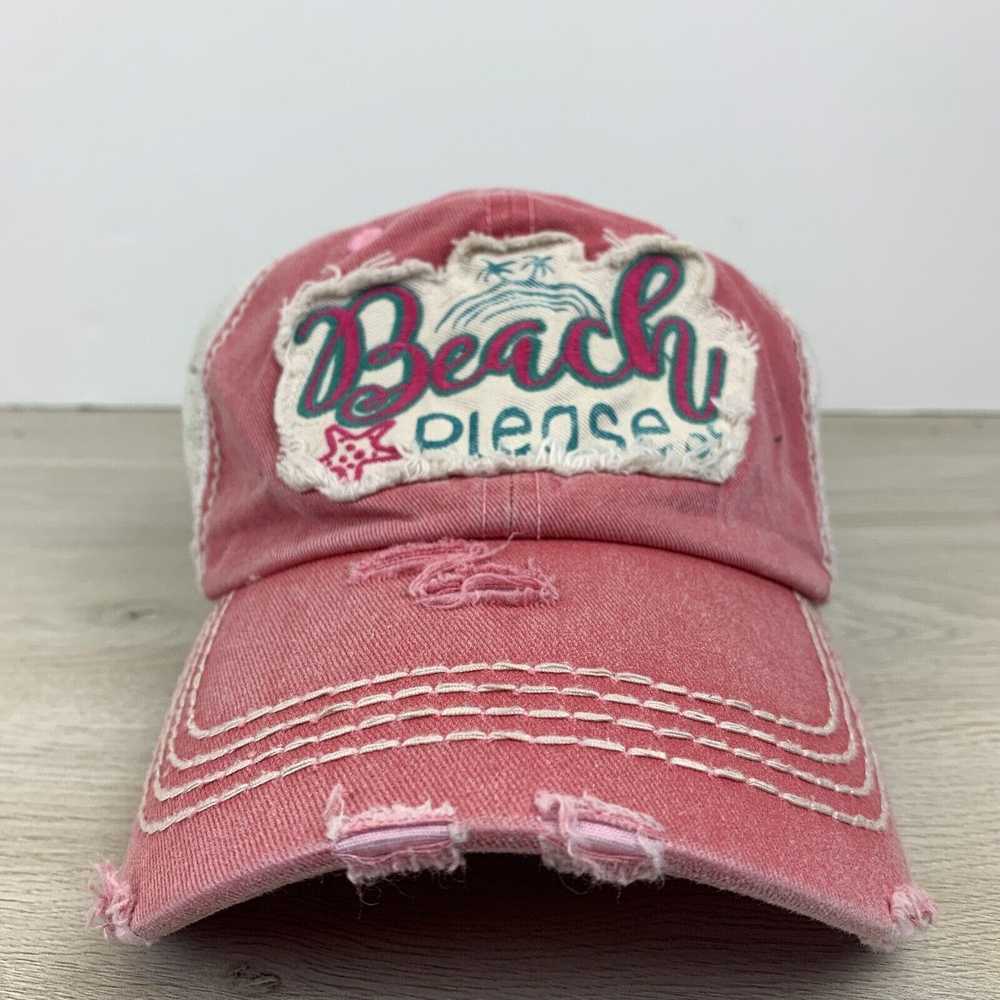 Other Beach Please Red Hat Adjustable Adult Red O… - image 2