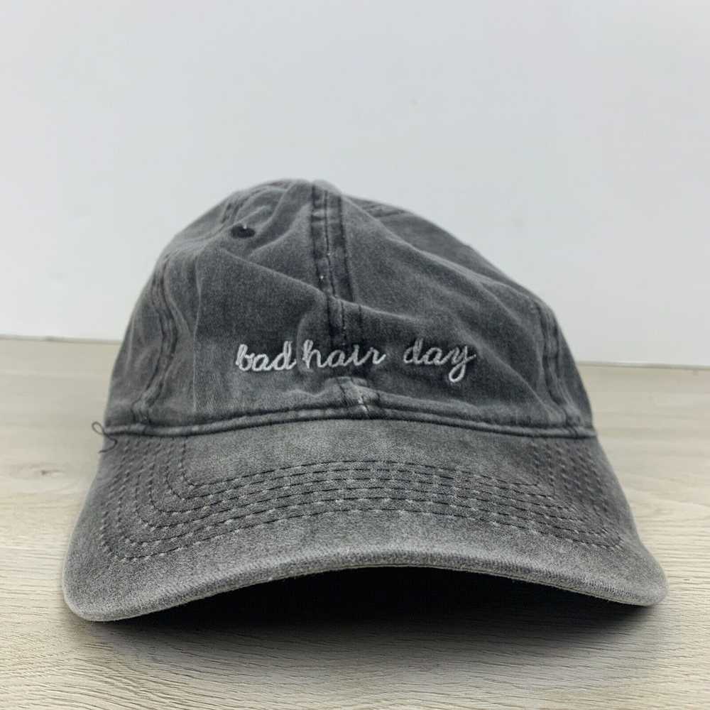 Other Bad Hair Day Gray Hat Adjustable Adult Gray… - image 2