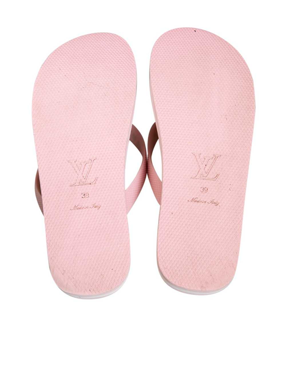 Louis Vuitton Pink “By The Pool” Logo Slippers - image 4