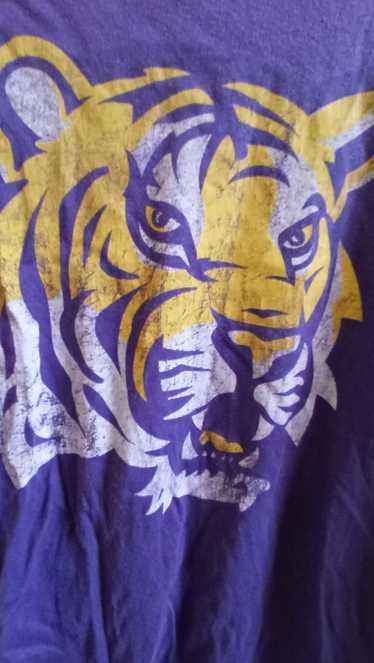 Ncaa vntg LSU TIGER sz.S t-shirt purple tee NCAA … - image 1