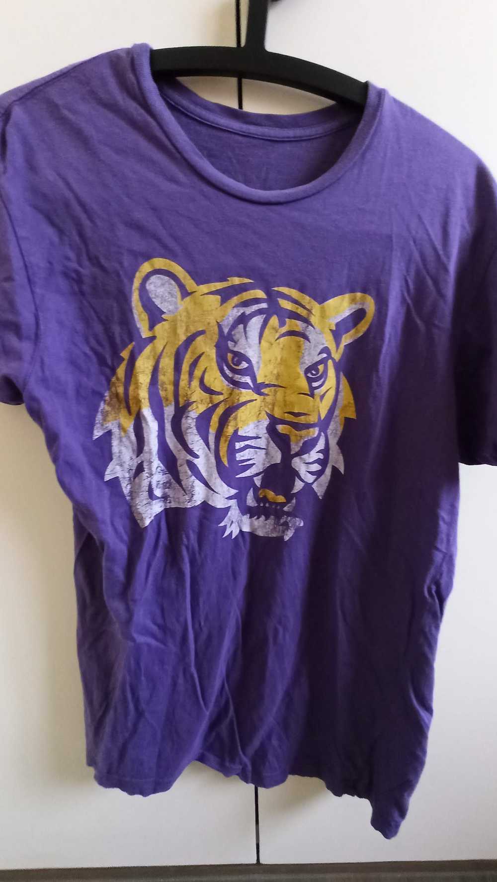 Ncaa vntg LSU TIGER sz.S t-shirt purple tee NCAA … - image 2