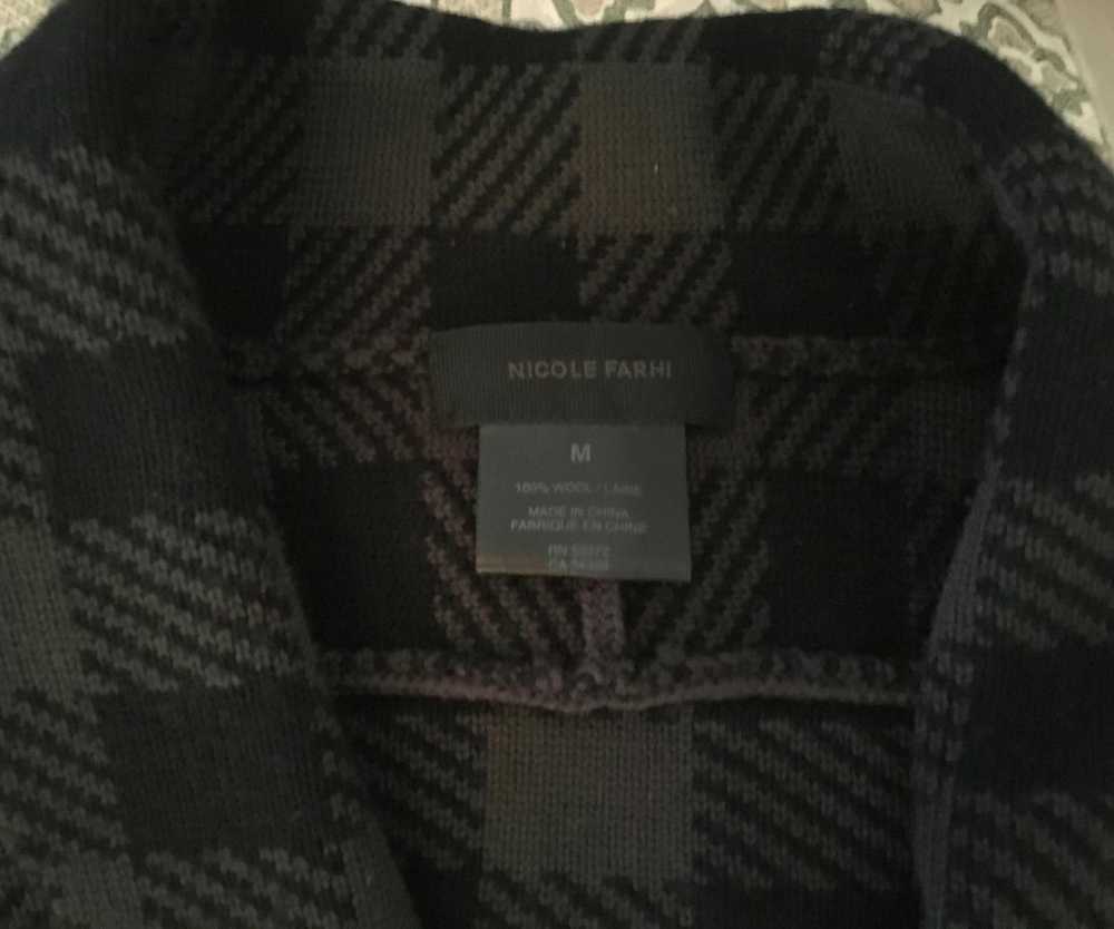 Nicole Farhi Nicole Farhi Black and Dark Checkere… - image 3