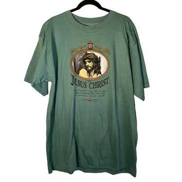 Vintage Christian Shirt Jesus Christ Art Tee