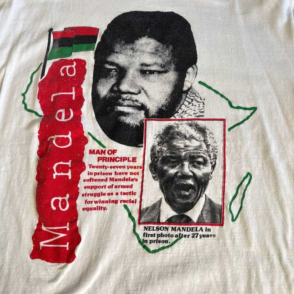 Vintage Mandela "Man of Principle" Single Stitch … - image 2