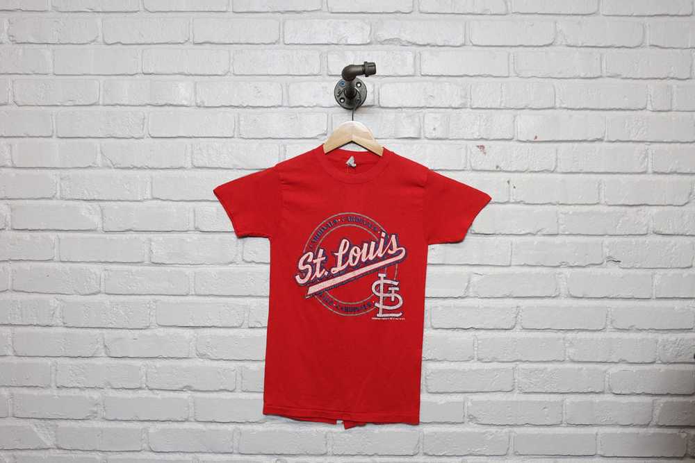 80s st louis cardinals champion tee shirt size sm… - image 1