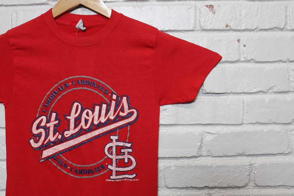 80s st louis cardinals champion tee shirt size sm… - image 2