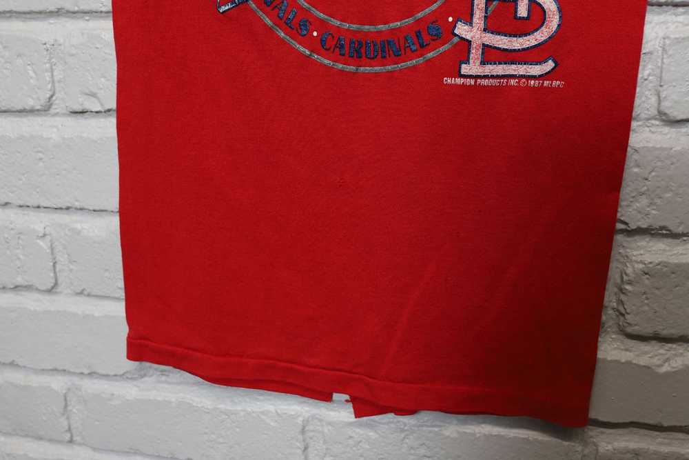 80s st louis cardinals champion tee shirt size sm… - image 3