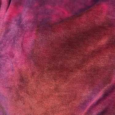 Free People Bright Eyes Red Pink Purple Velvet Ca… - image 1