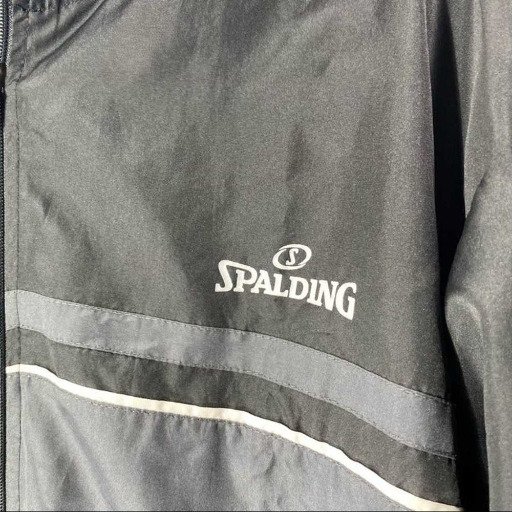 Vintage SPALDING Men Jacket Medium Windbreaker Li… - image 7
