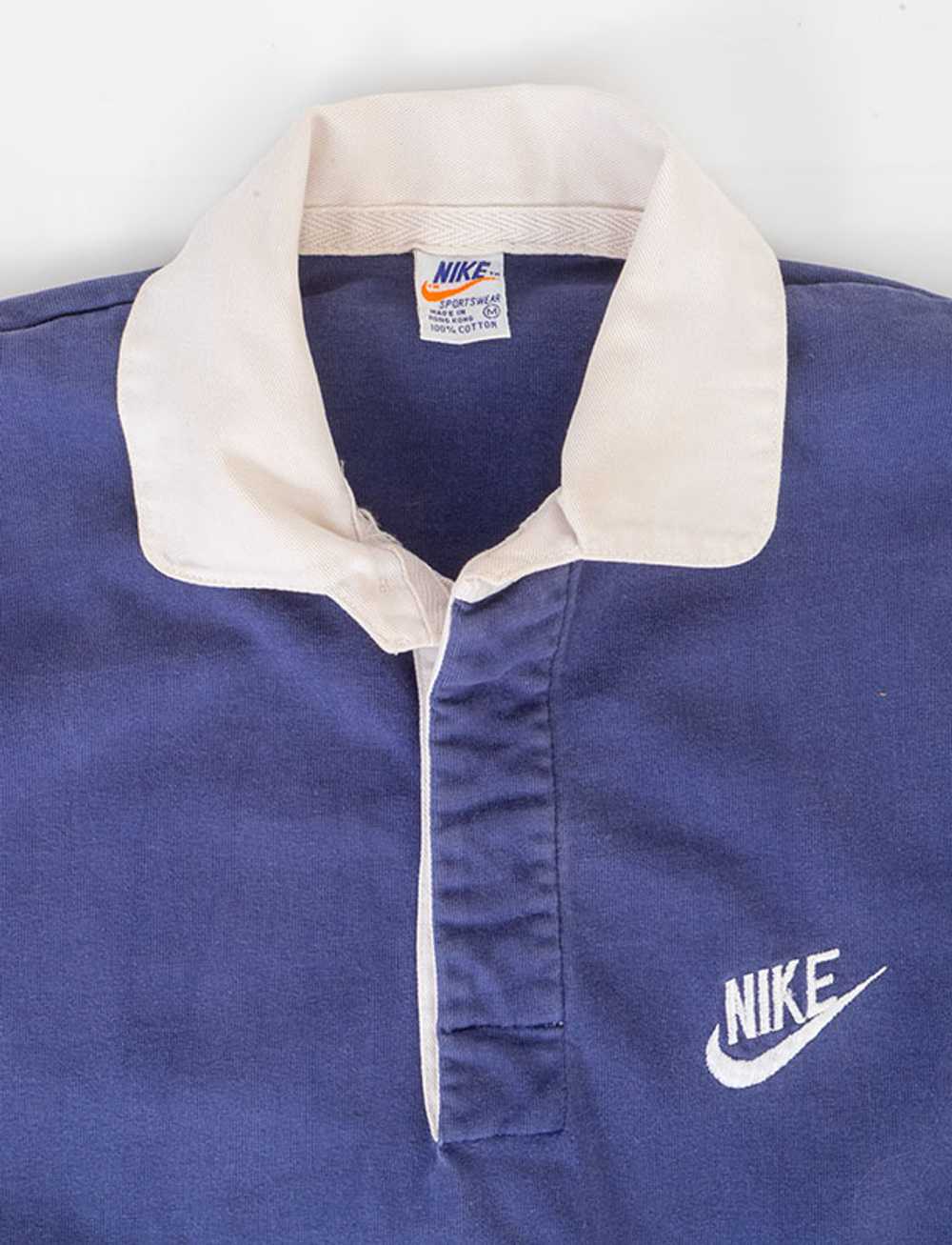 Vintage 1970s Orange Swoosh Nike Pullover - image 1