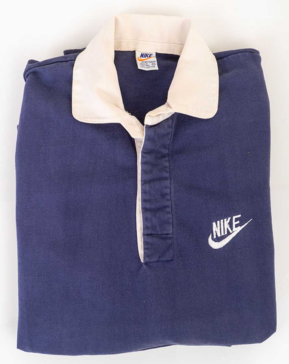 Vintage 1970s Orange Swoosh Nike Pullover - image 3