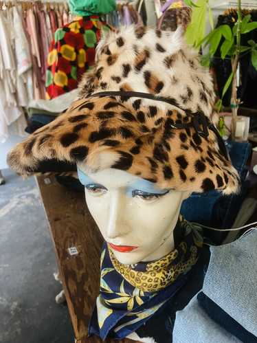 Vintage Vera Pelliccia Barney’s NY Cheetah Hat