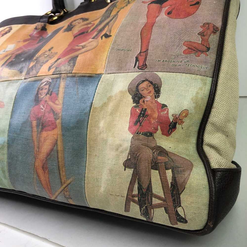 Vintage MARIE BOUVERO Paris Canvas Tote Handbag S… - image 3