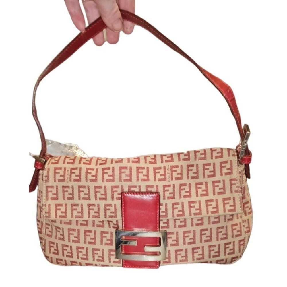 Fendi Baguette cloth handbag - image 6