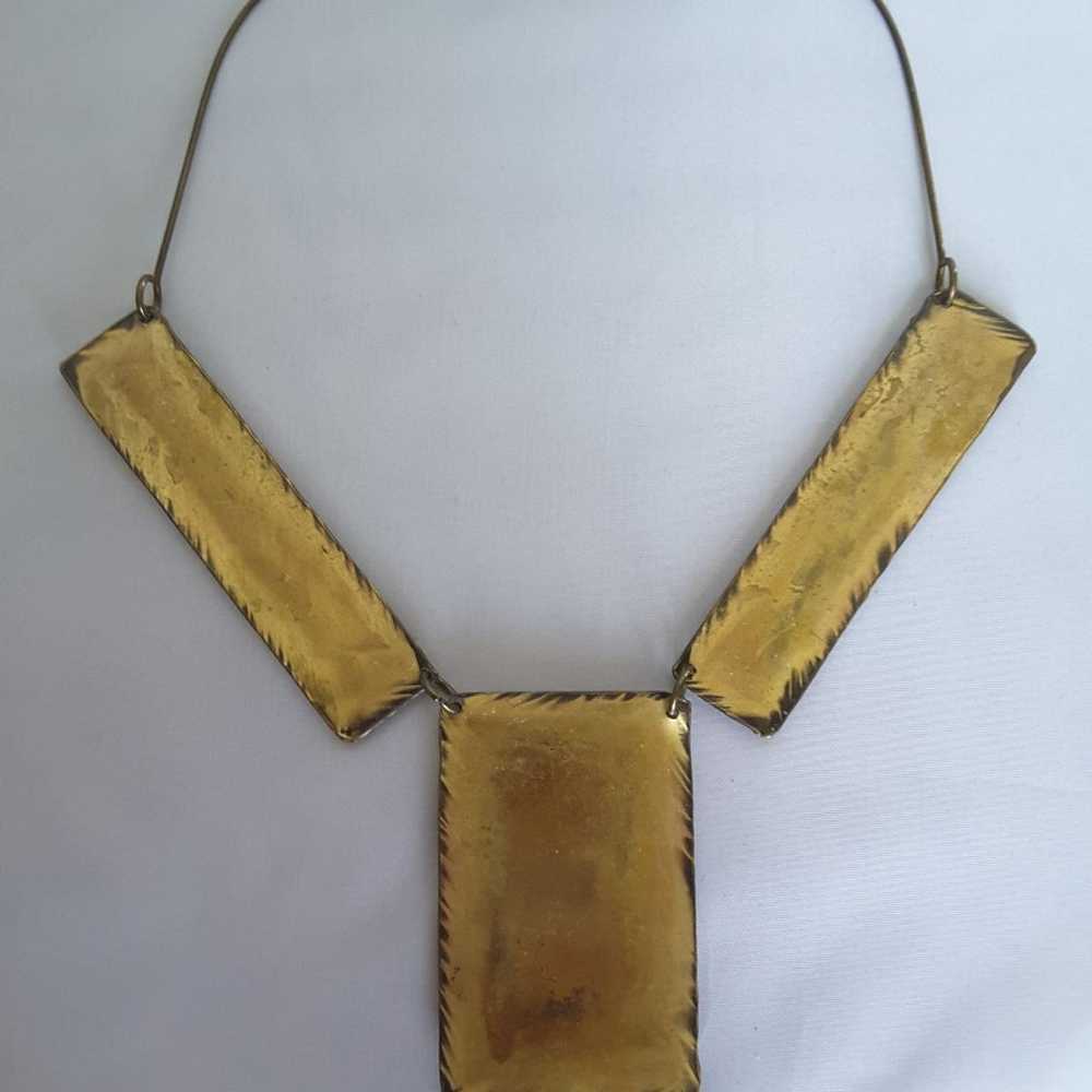 Vintage hand made artisan necklace - image 3