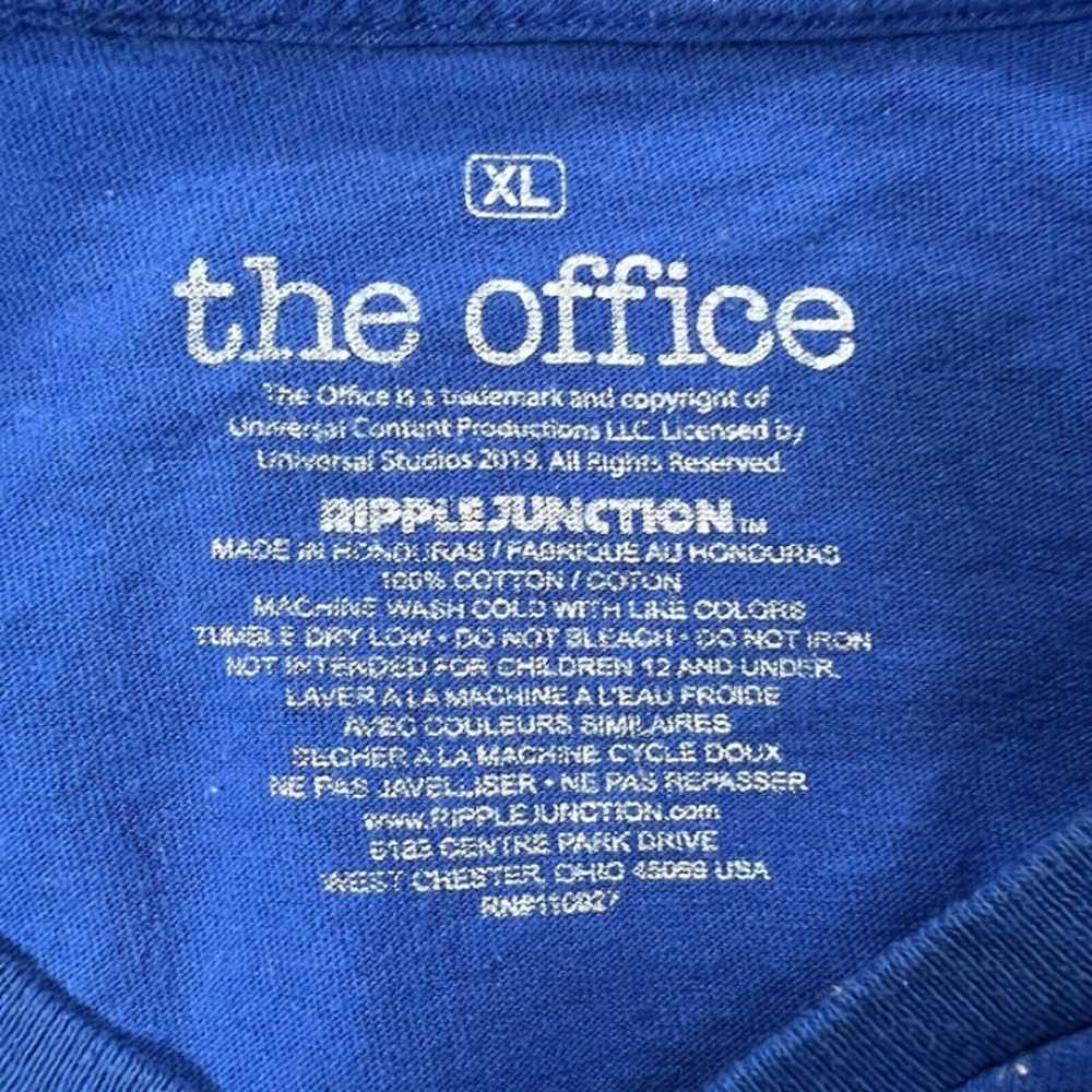 The Office Men's XL TV Show Blue Short Sleeve Dun… - image 3