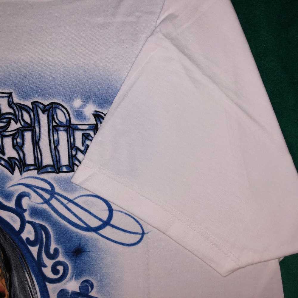 Billie Eilish “Blue Airbrush Style” White T-Shirt - image 5