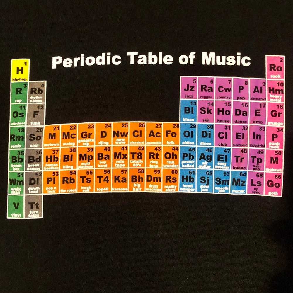 Periodic Table of Music Graphic Tee - image 2
