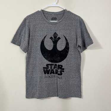 Star Wars Rogue One Gray Graphic Tee Shirt - image 1