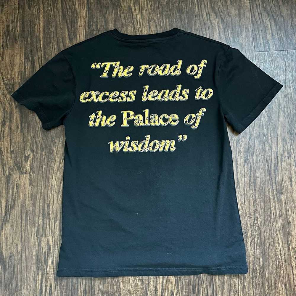 Palace Excess Men's Black and Gold T-shirt Sz. S - image 5