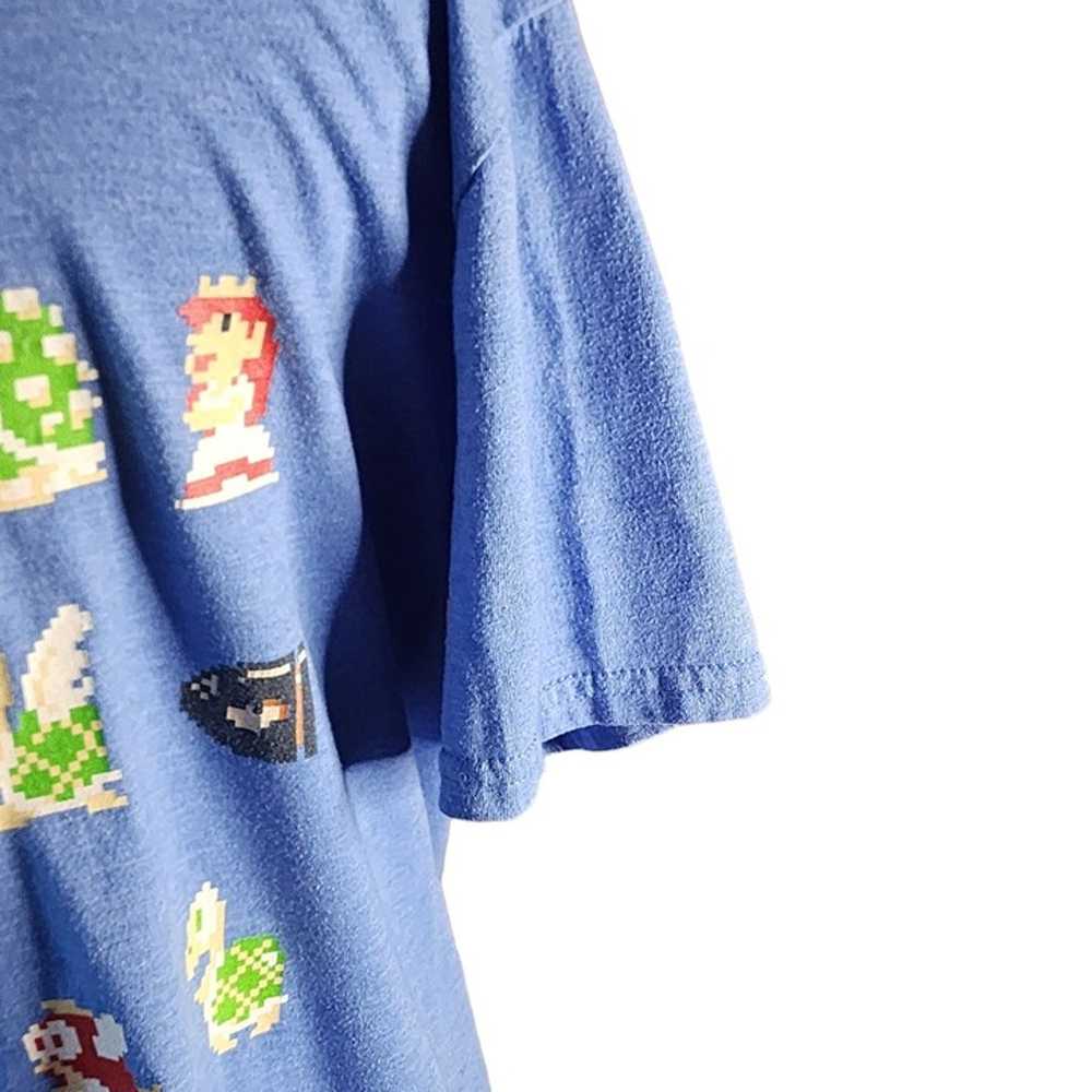 SUPER MARIO BROS. Men’s Graphic T-Shirt M BLUE OF… - image 10