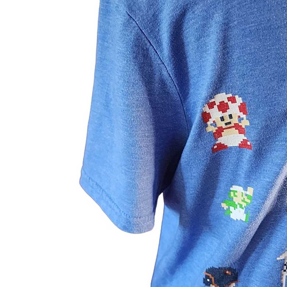 SUPER MARIO BROS. Men’s Graphic T-Shirt M BLUE OF… - image 6