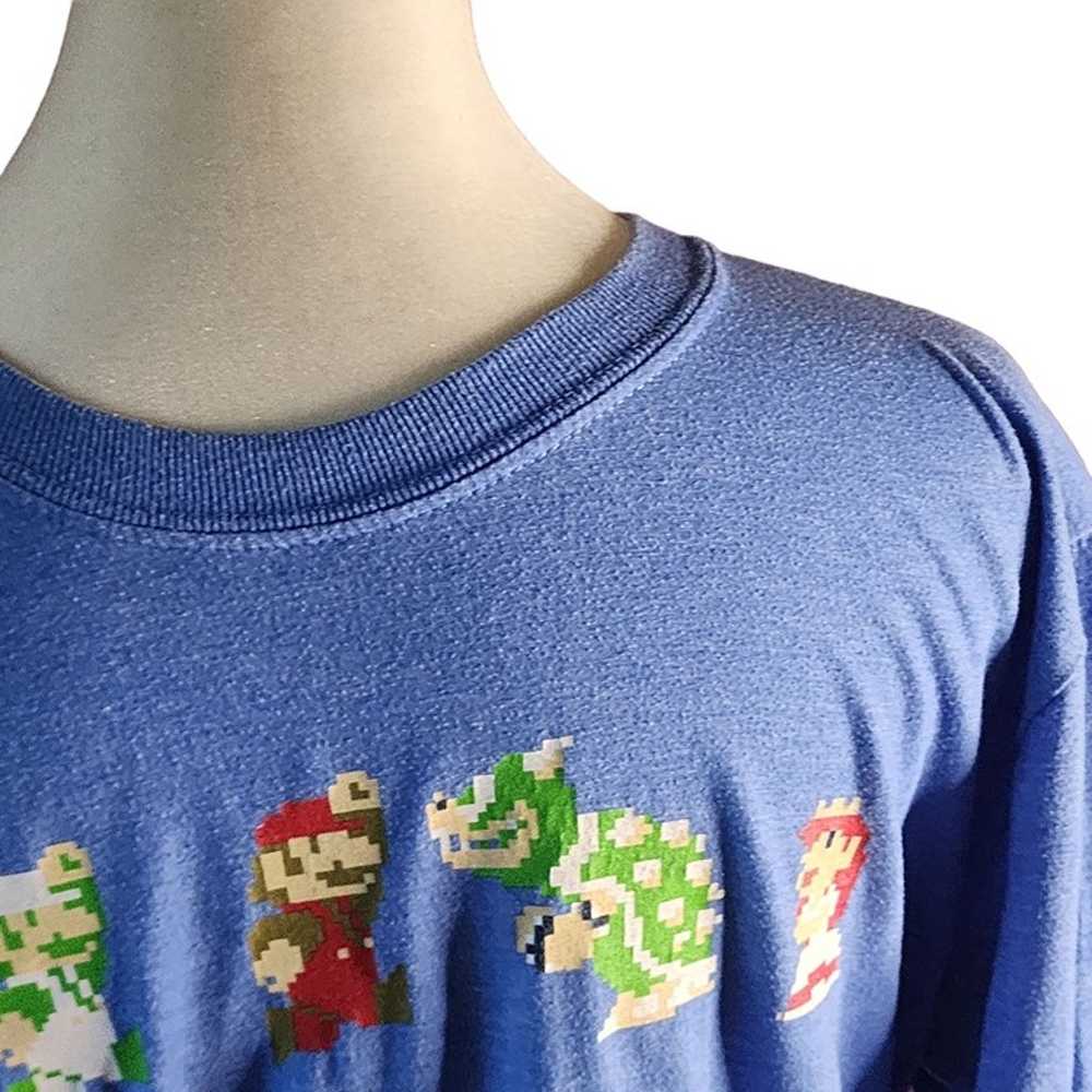 SUPER MARIO BROS. Men’s Graphic T-Shirt M BLUE OF… - image 8