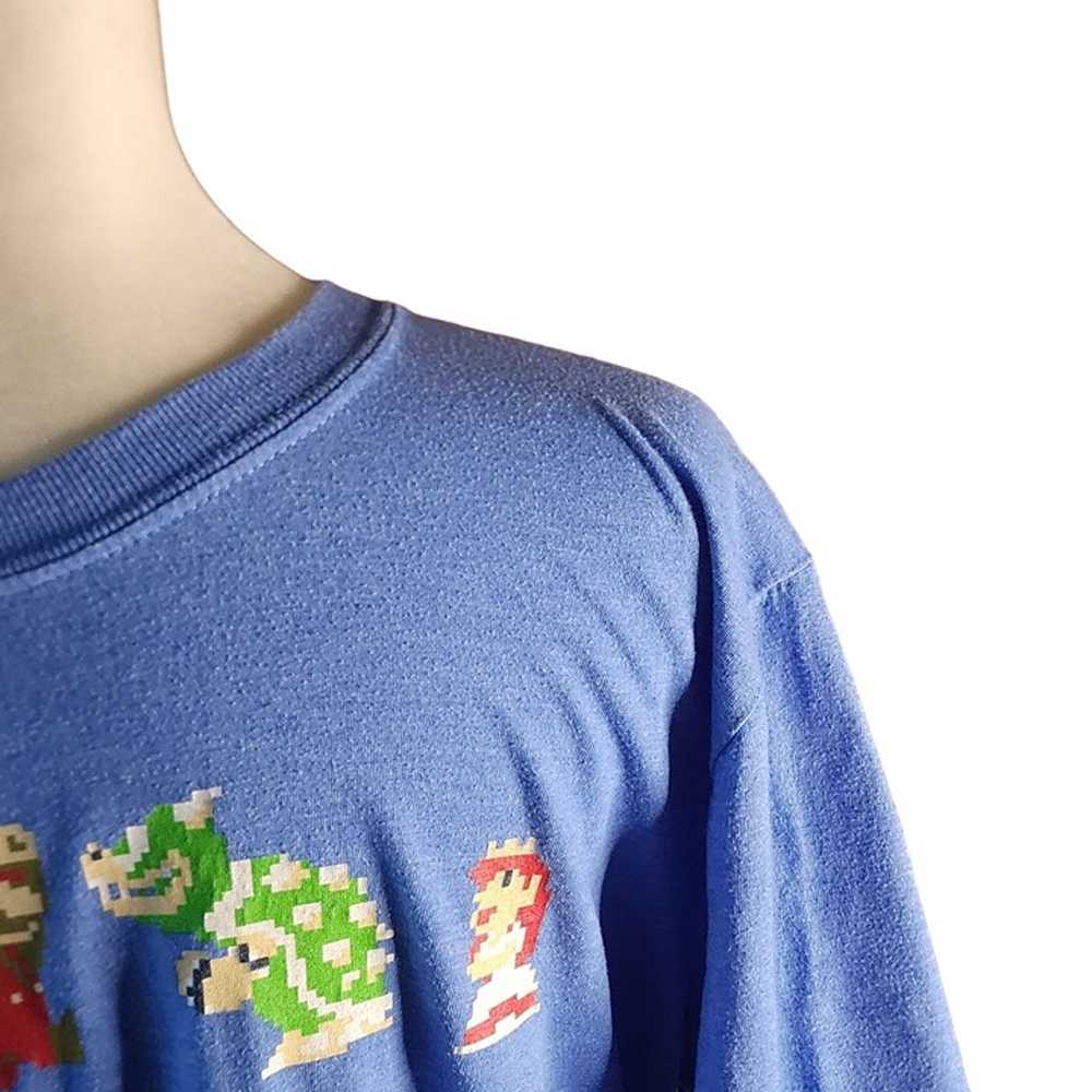 SUPER MARIO BROS. Men’s Graphic T-Shirt M BLUE OF… - image 9