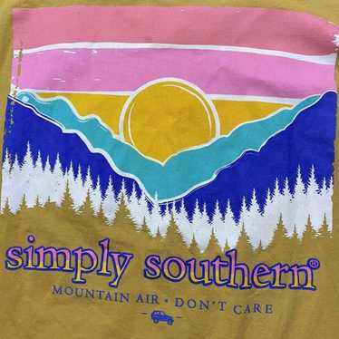 Simply Southern T Shirt Men Medium Mountain Air D… - image 1