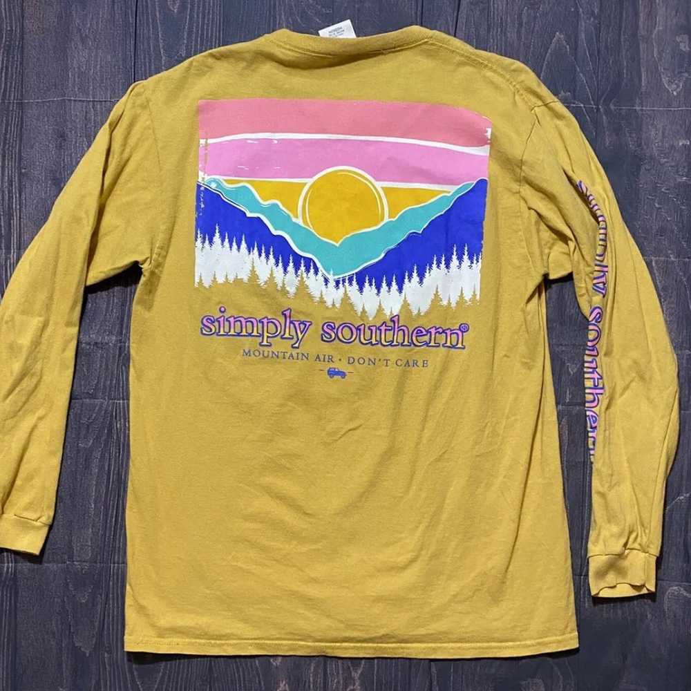 Simply Southern T Shirt Men Medium Mountain Air D… - image 2