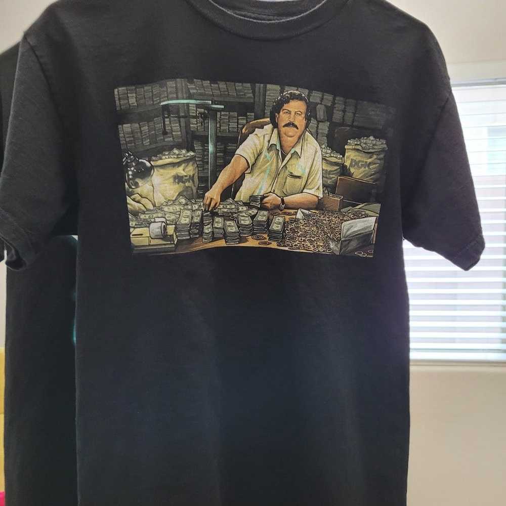DGK Mens Pablo Escobar Black T-Shirt (M) - image 1