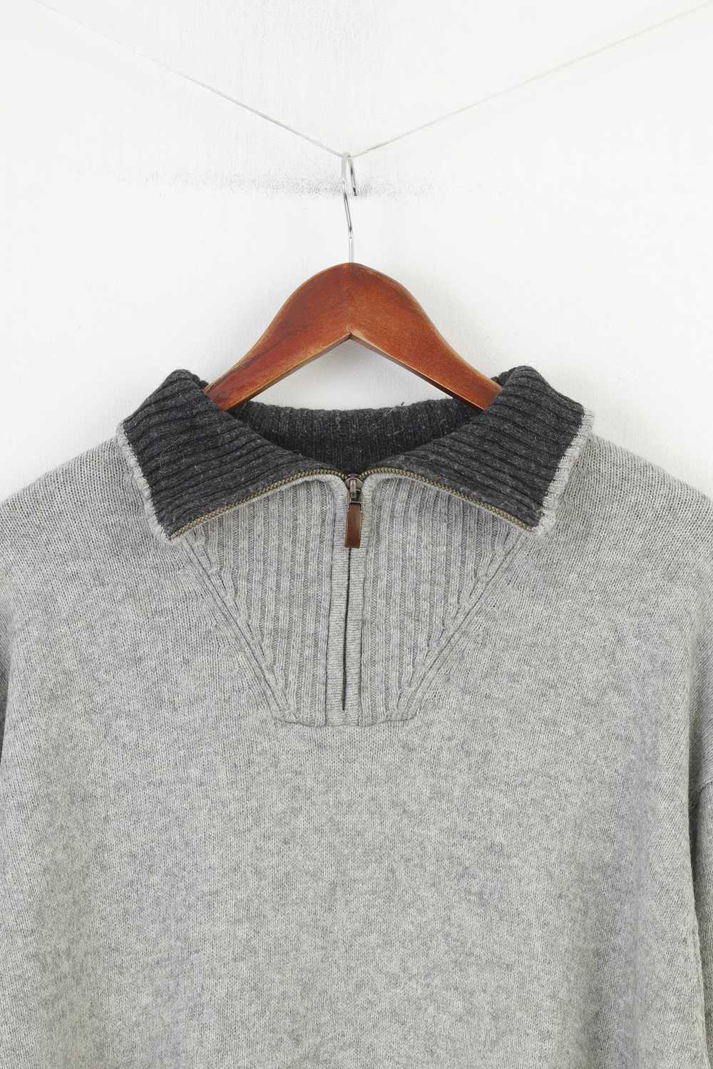 Gant Gant Men XL Jumper Grey Cotton Wool Blend So… - image 2