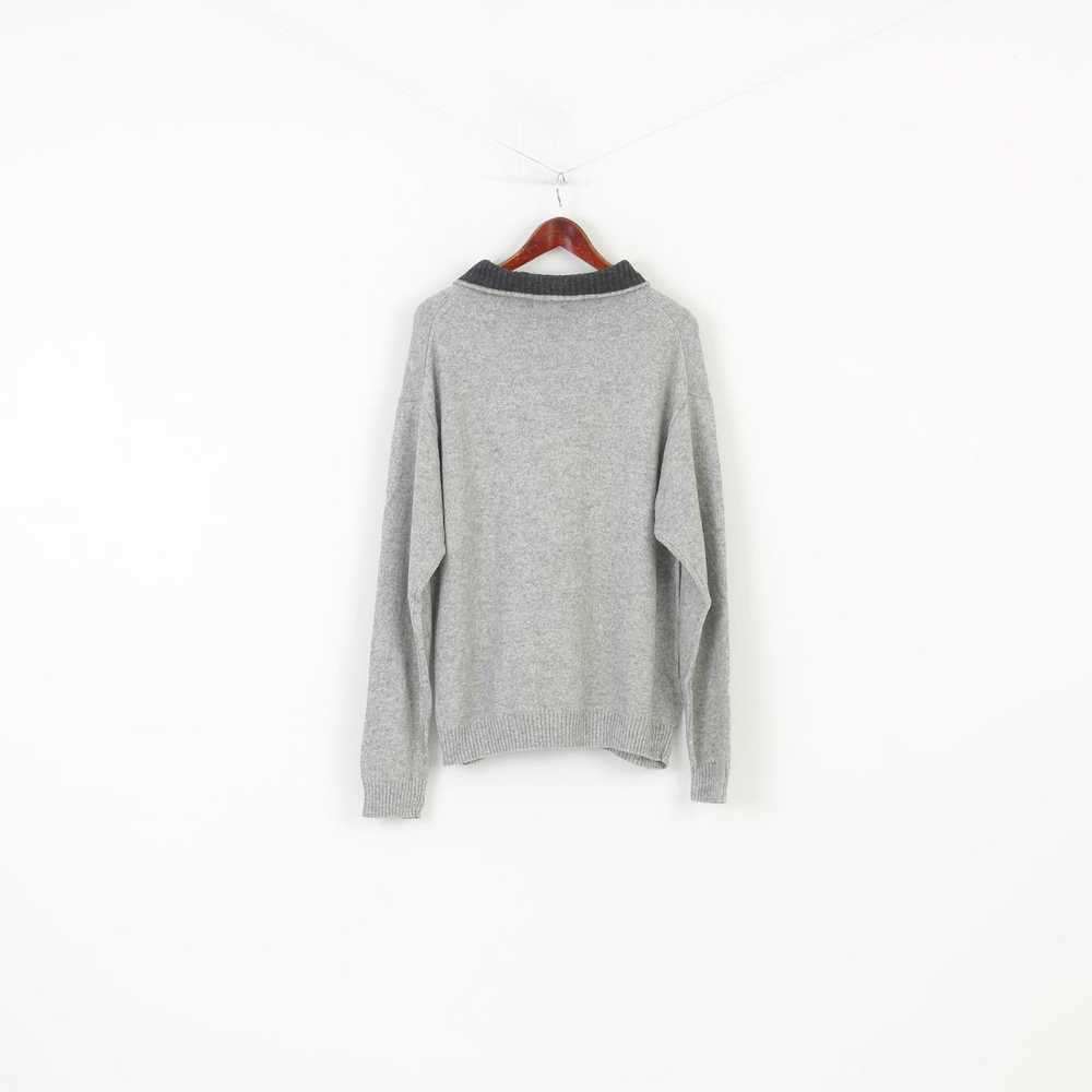 Gant Gant Men XL Jumper Grey Cotton Wool Blend So… - image 7