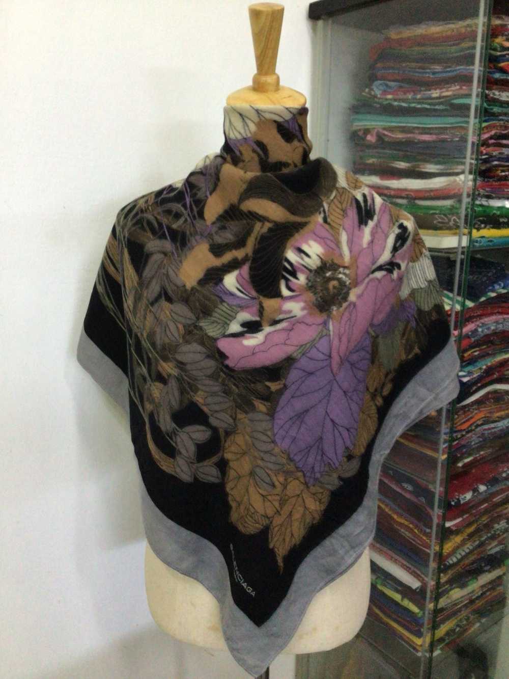 Vintage Vintage Balenciaga Silk Scarf - image 1