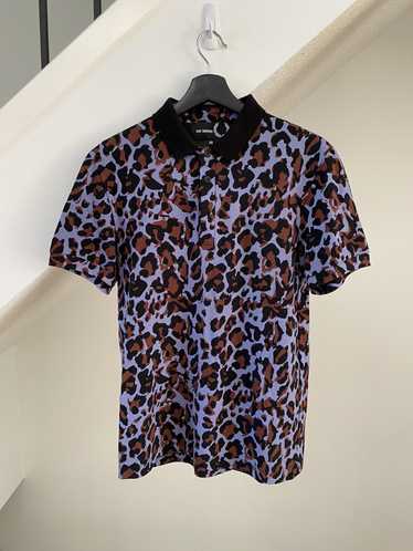 Fred Perry × Raf Simons Cheetah/camo print polo s… - image 1