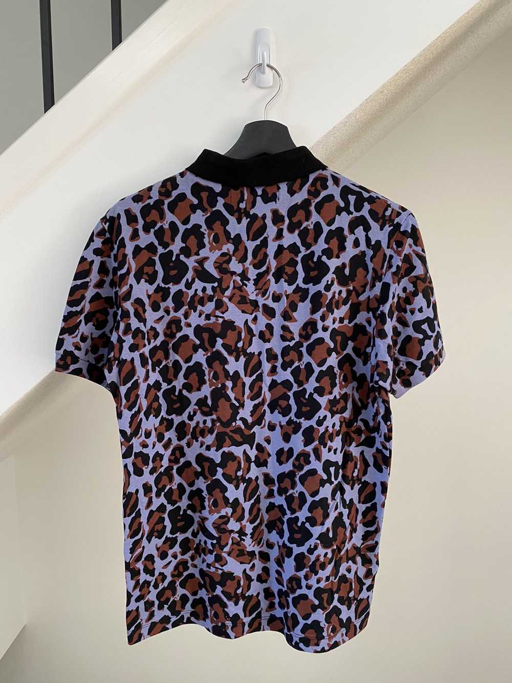 Fred Perry × Raf Simons Cheetah/camo print polo s… - image 2