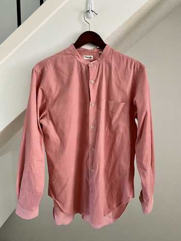 Camoshita Mandarin collar corduroy shirt size med… - image 1