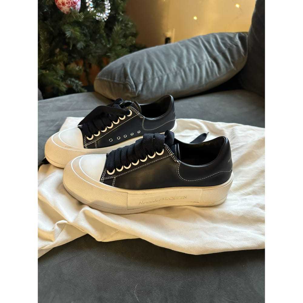 Alexander McQueen Deck Plimsoll leather trainers - image 2