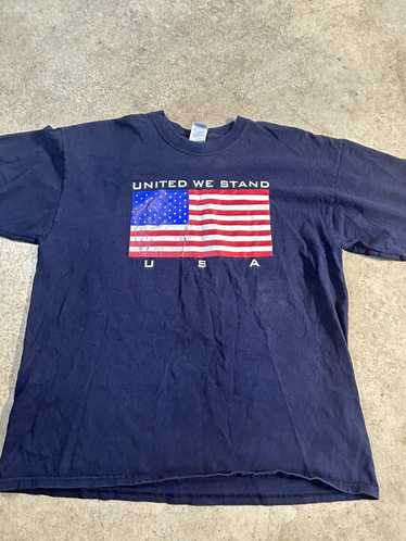 Gildan × Streetwear × Vintage American flag Heavy… - image 1