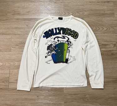 Vintage 80-90's Jensen All American USA Made Long Sleeve Spellout Calcutta  Baits Graphic Logo HOT SHOT Fishing T-shirt Xl 