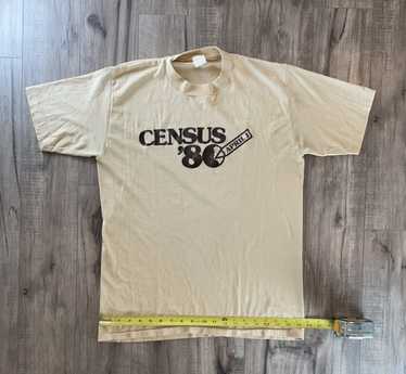 Streetwear × Vintage 1980s Vintage Census tee shi… - image 1