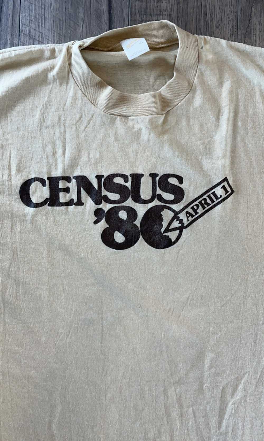 Streetwear × Vintage 1980s Vintage Census tee shi… - image 4