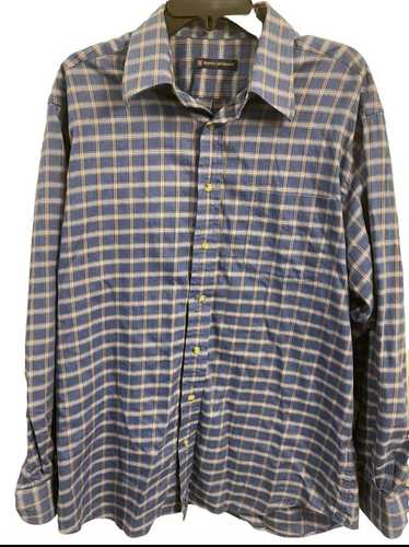 Other Henry Jacobson Shirt Mens Large Plaid Blue B