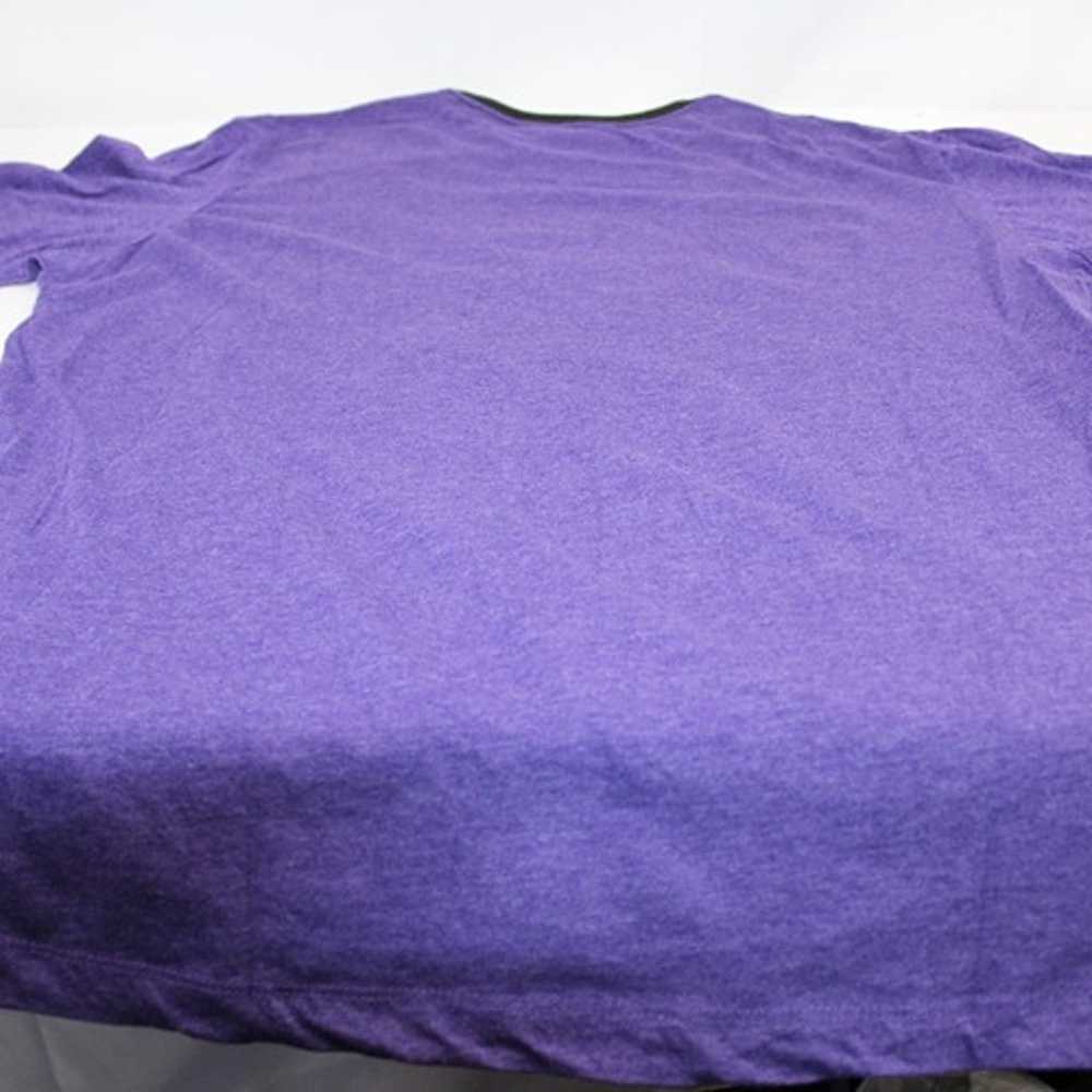 vintage Graphic T-Shirt Purple w/ Skull Front XL - image 5